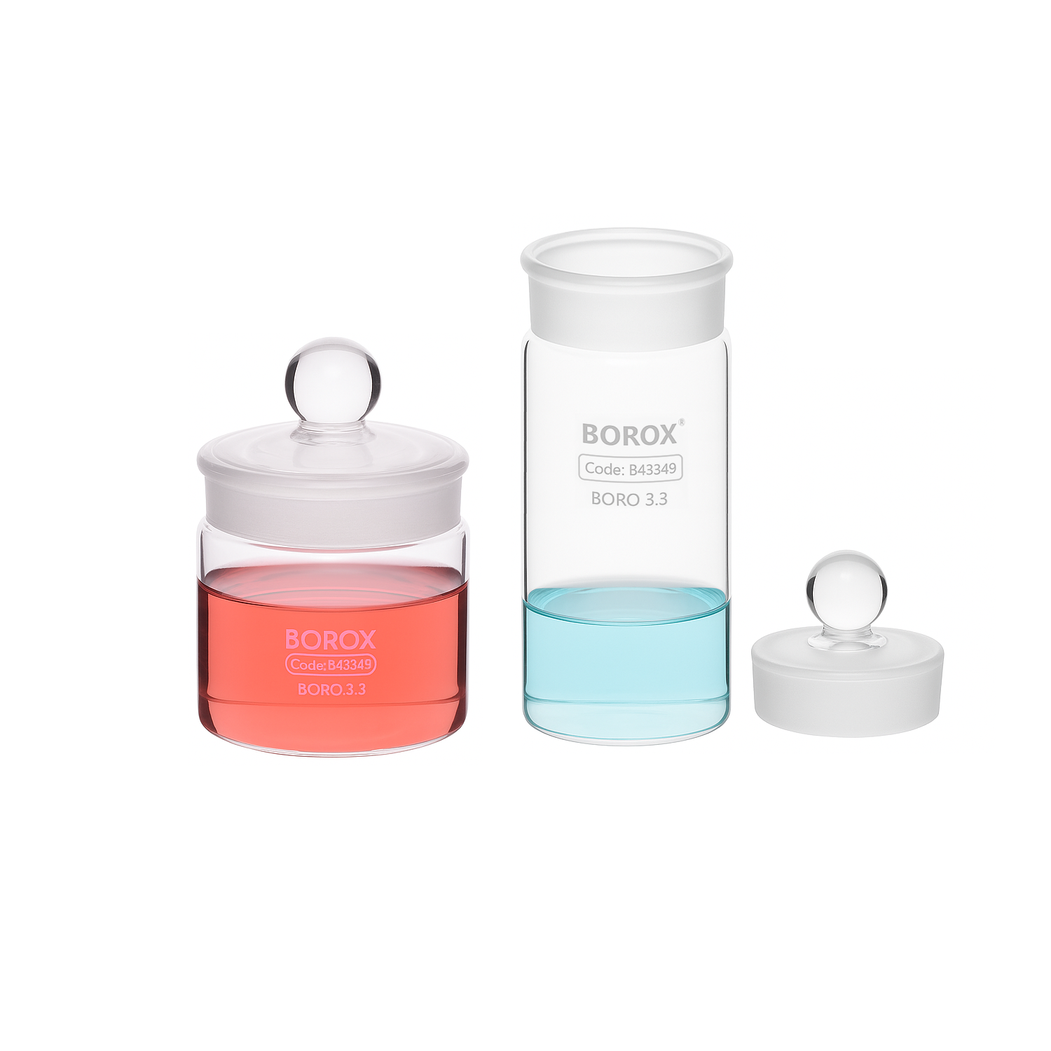 Glass Weighing Bottles - Long/Short Form, with Ground Stopper