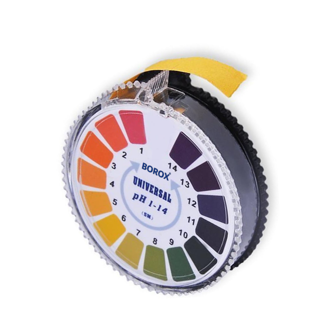 pH Indicator Test Paper Roll - 1-14, with Dispenser Box and Color Scale