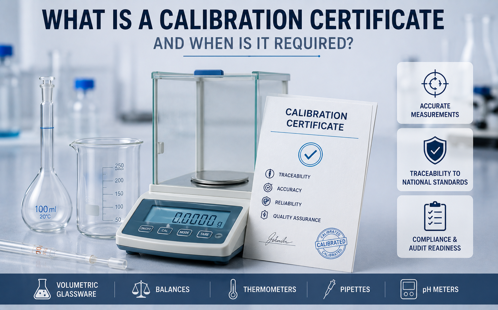 ¿Qué es un certificado de calibración y cuándo es necesario?